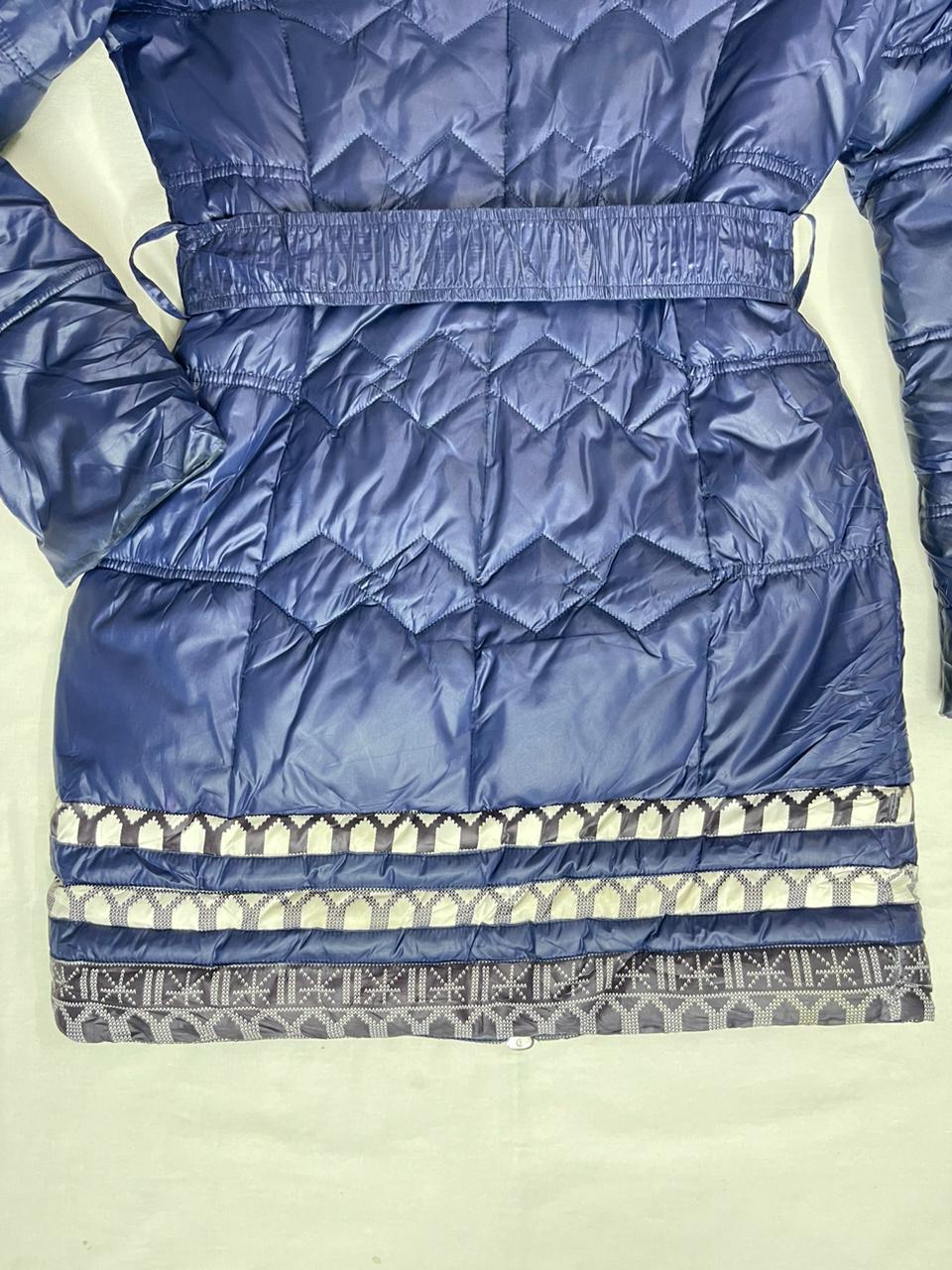 SKINNWILLE Fancy Long Jacket – Blue Multi-Print (Small)