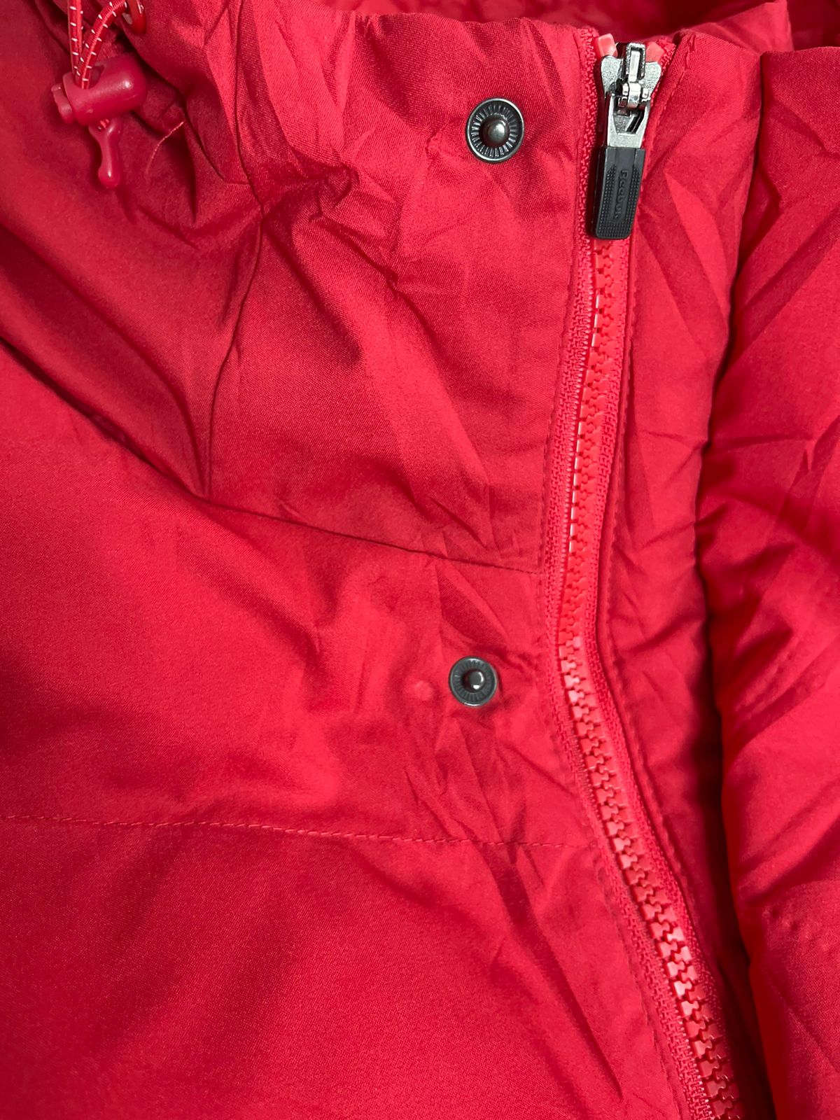REEBOK Long Down Jacket – Red (Unisex M)