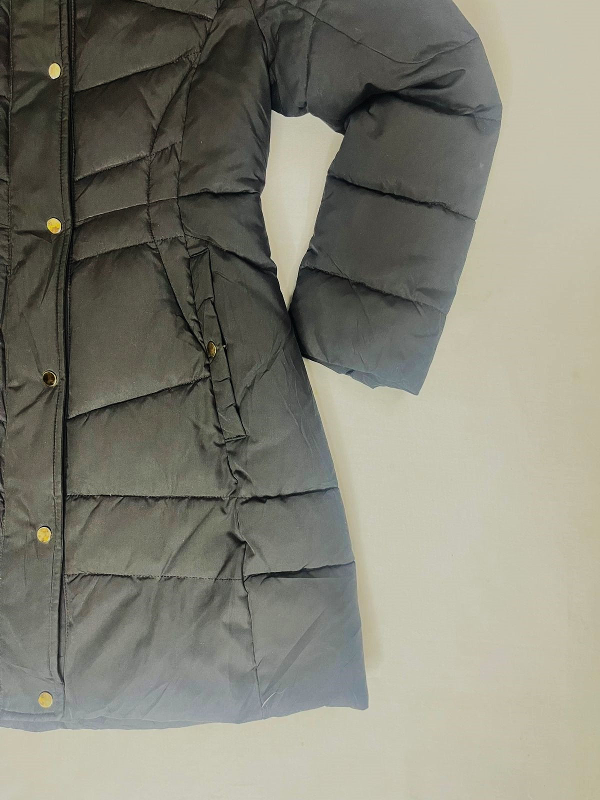 GGPX Ladies Premium Long Down Jacket – Black (Small)