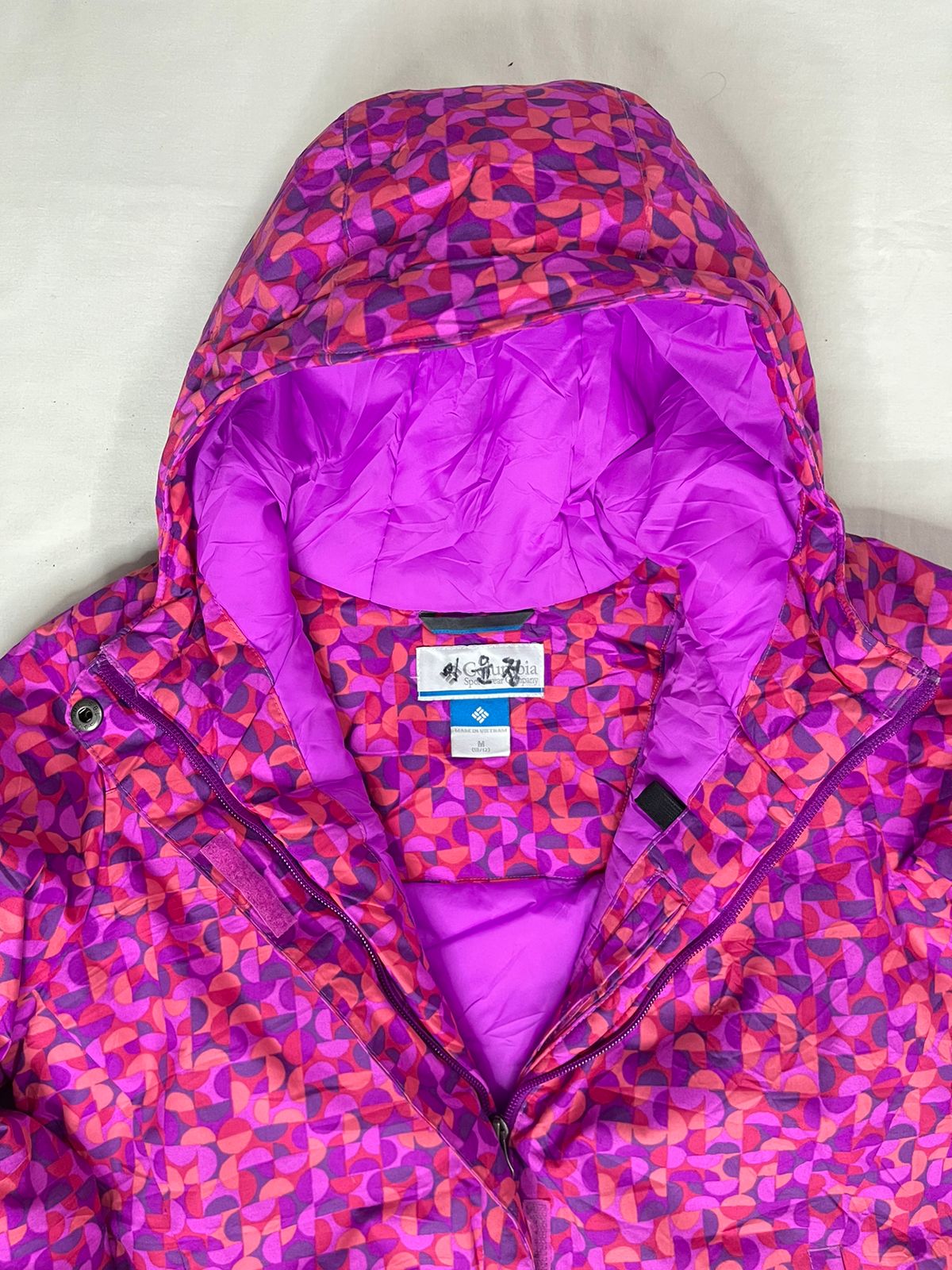 COLUMBIA Girls Puffer Jacket – Multicolor (Medium)