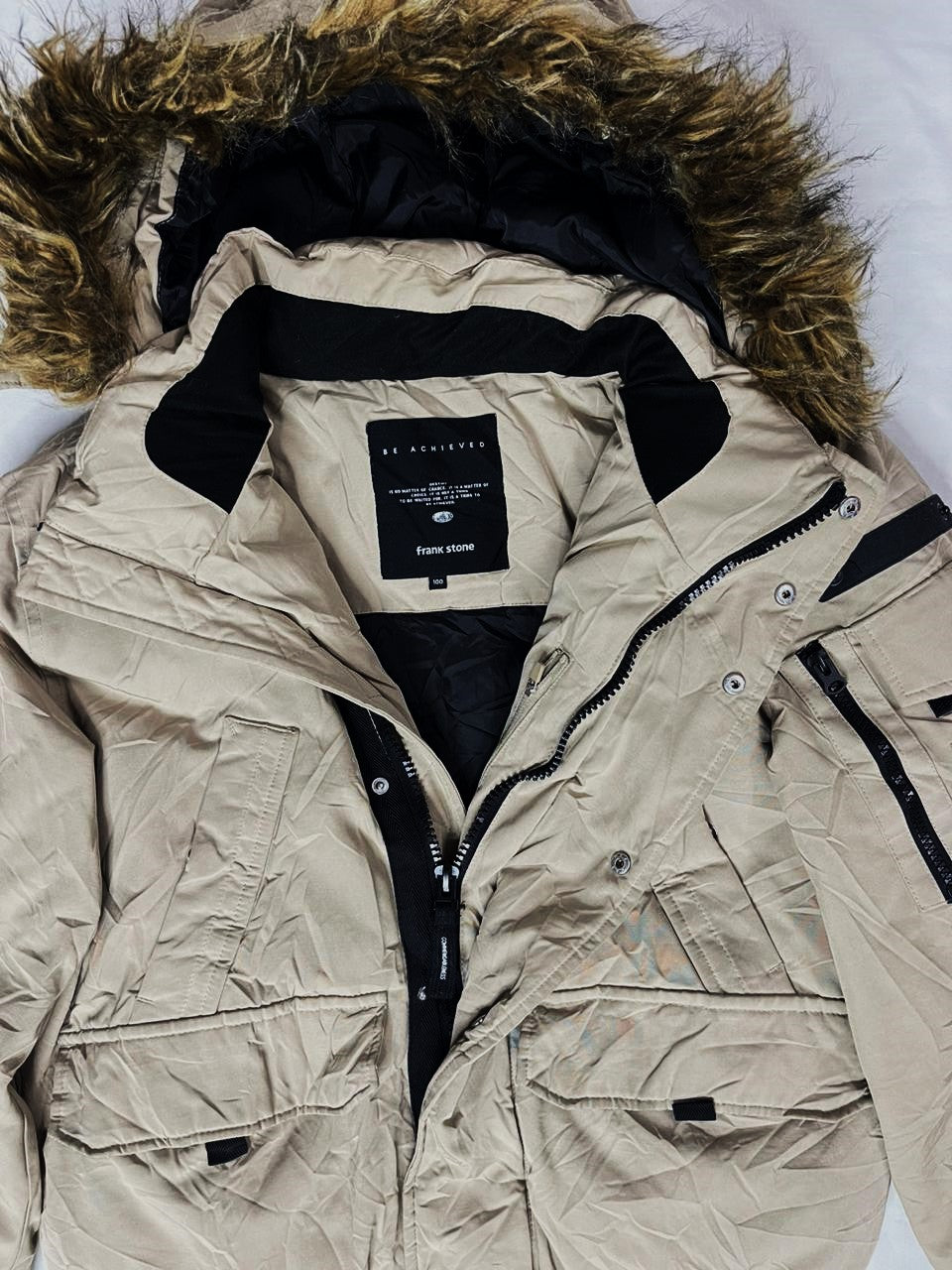 FRANK STONE Unisex Premium Jacket – Greyish Blonde (Medium)