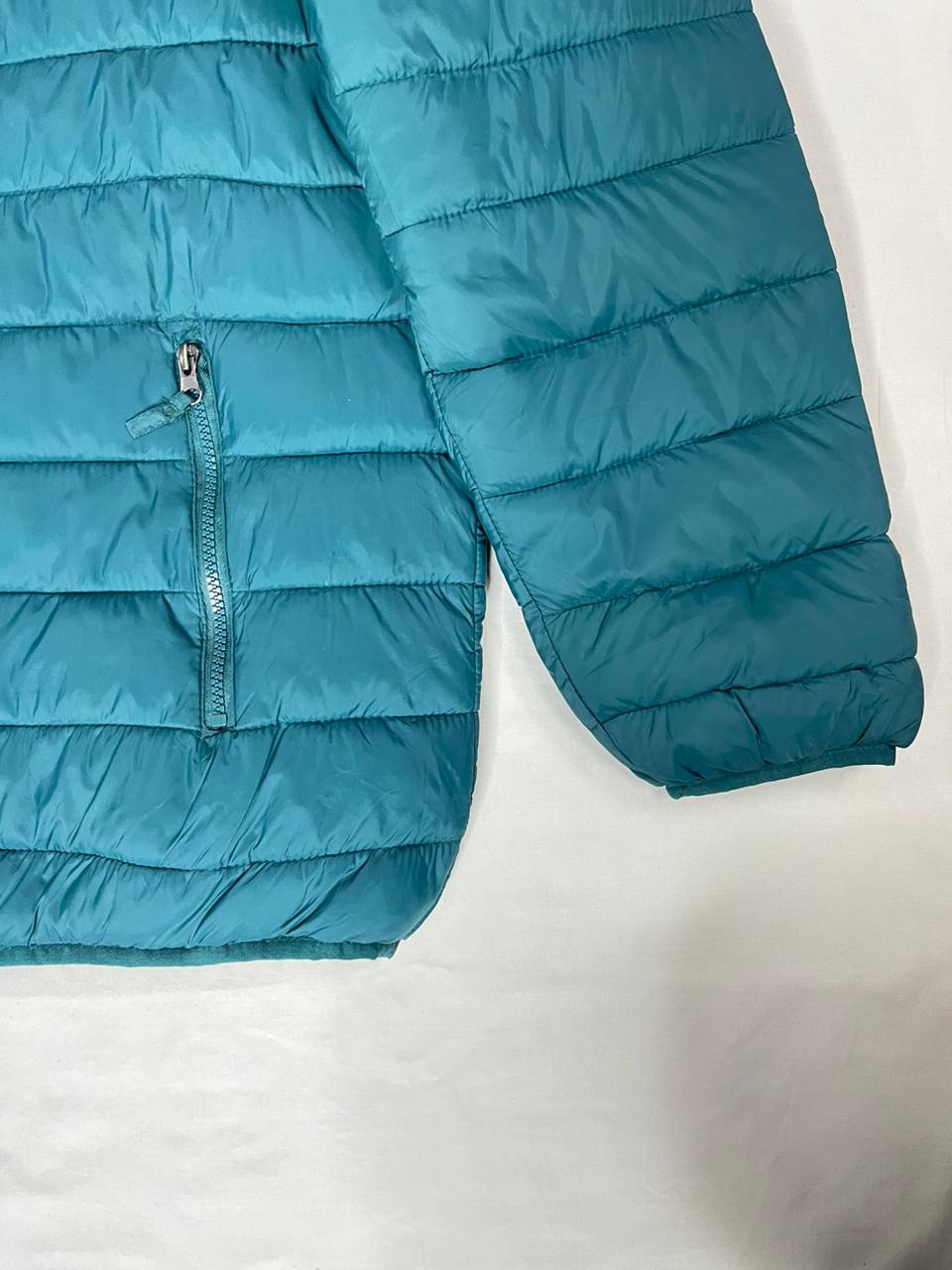 X-MAIL Sea Green Puffer Jacket – Unisex – USA XL
