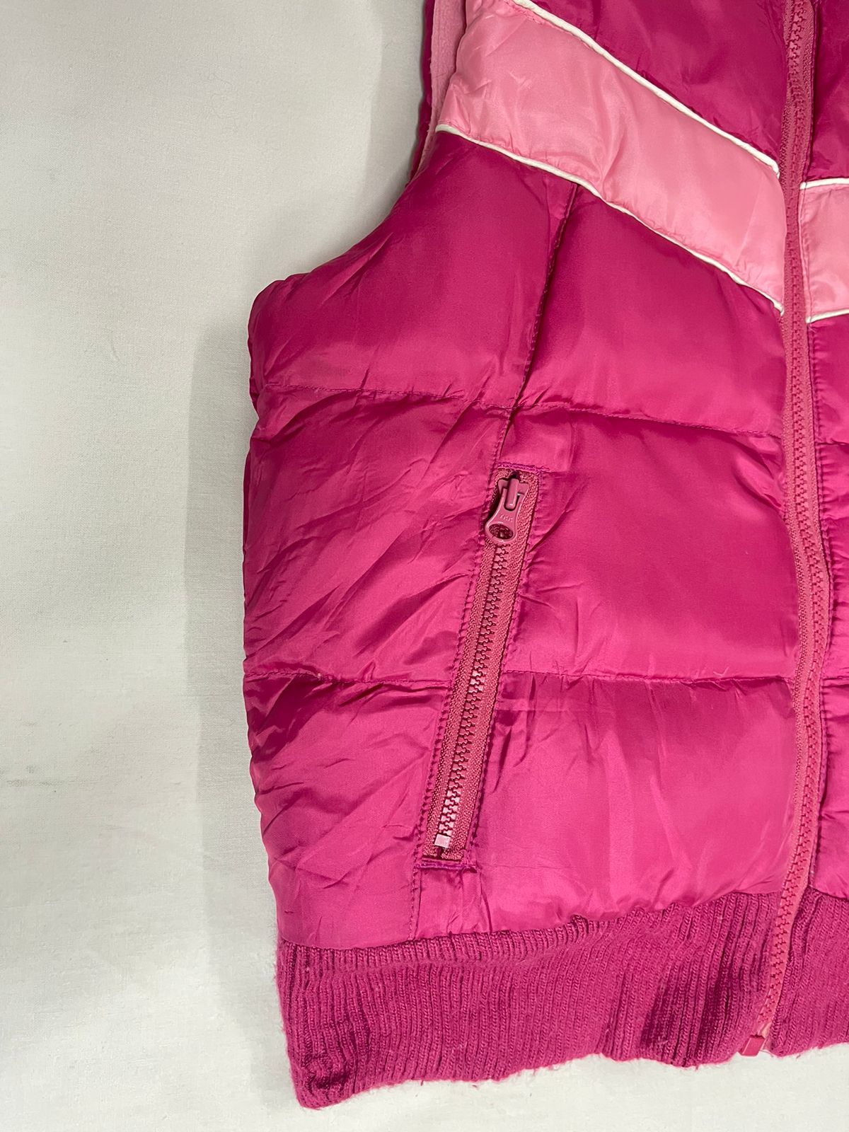 OLD NAVY Girls Sleeveless Down Jacket – Dark Pink (Medium)