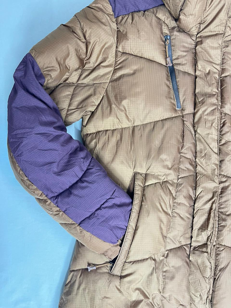 PARROT Mountaineers Expert Down Jacket – Brown × Purple (Unisex M)