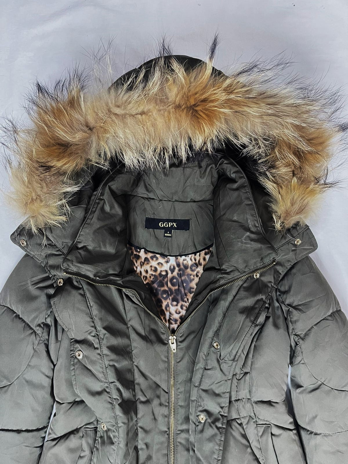 GGPX Ladies Premium Down Jacket – Army Green (Small)