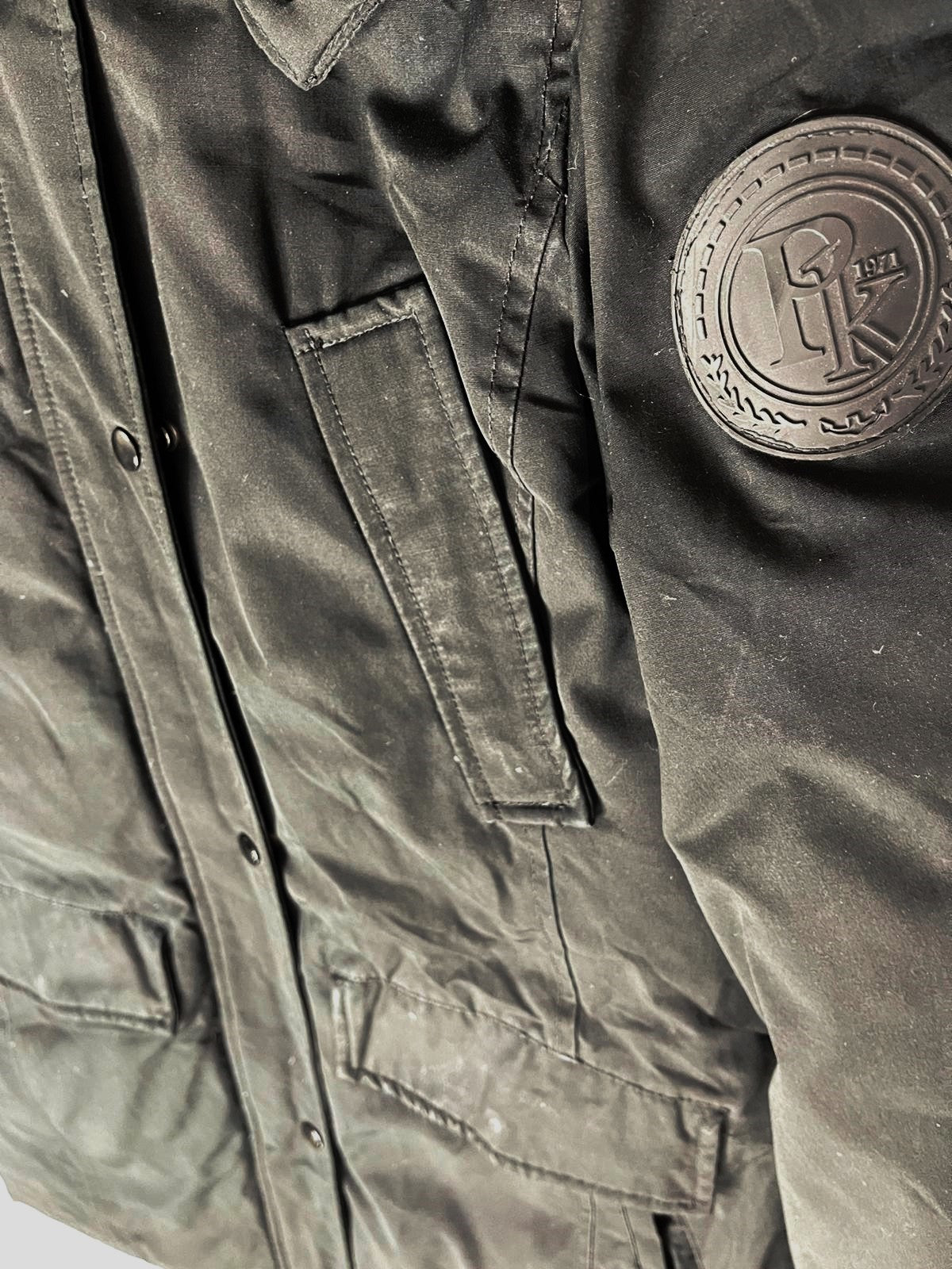 PIMKIE Hooded Fur Jacket – Dark Black (Unisex M)