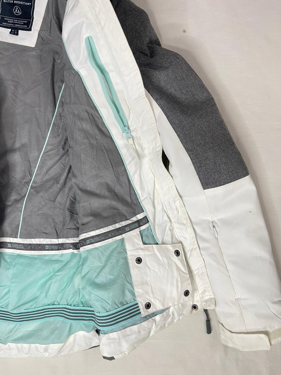 Mountain Warehouse Girls Adventure Jacket – White/Grey (Small)