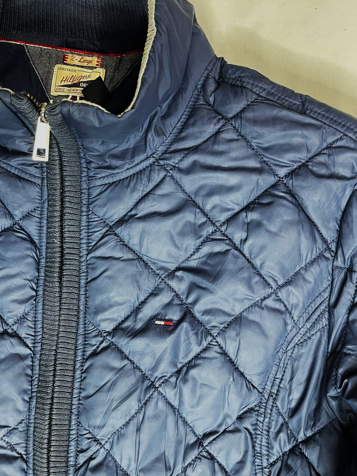 Tommy Hilfiger Navy Blue Bomber Jacket – Men’s XL