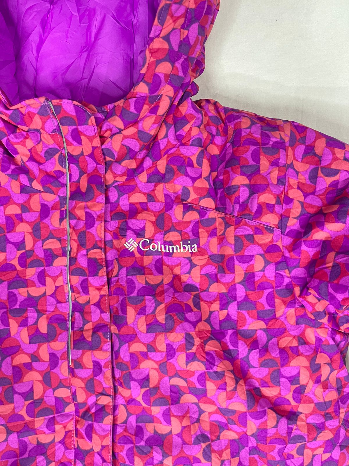 COLUMBIA Girls Puffer Jacket – Multicolor (Medium)
