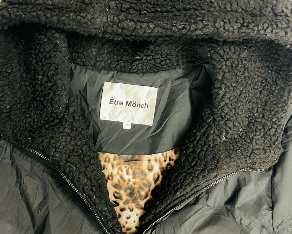 ETRE MONCH Teddy–Puffer Jacket – Women’s M – Black