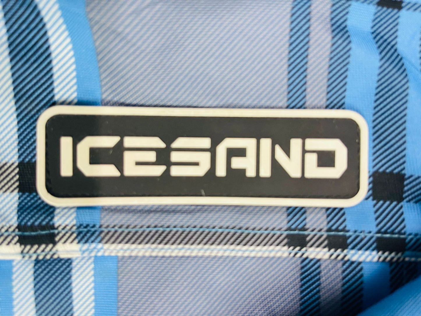 ICESAND Checked Hooded Jacket – Blue/Black/White – Men’s L