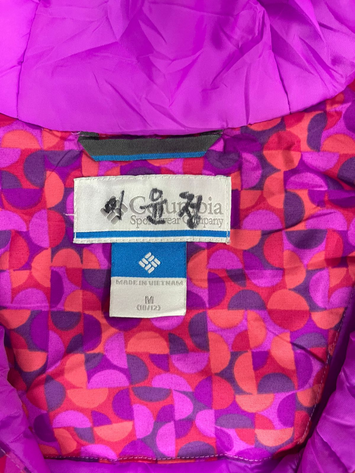 COLUMBIA Girls Puffer Jacket – Multicolor (Medium)