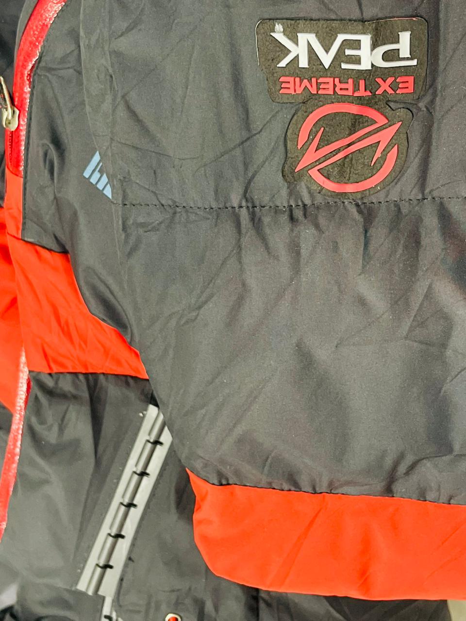 BLACK YAK Premium Puffer Jacket – Black/Red – Size M (Unisex)