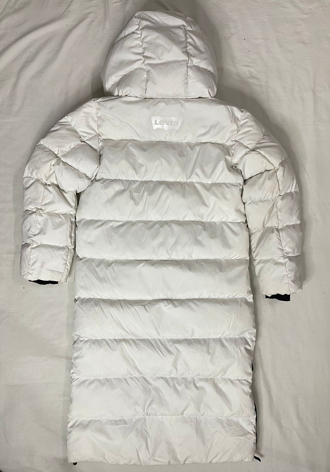 LEVI'S Long Puffer Jacket – White (Unisex XS)