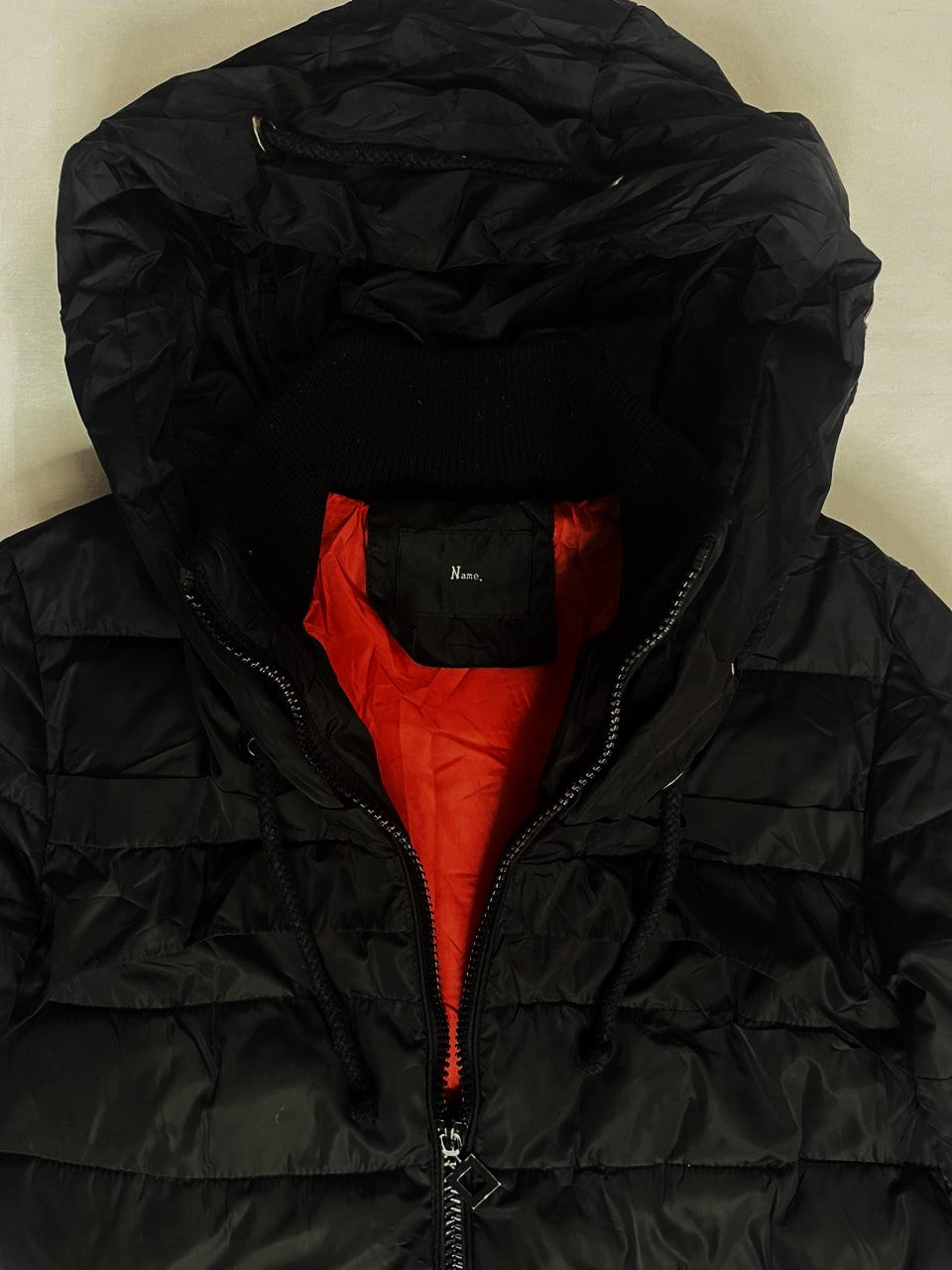 NAME Long Down Jacket – Jet Black (Unisex L)