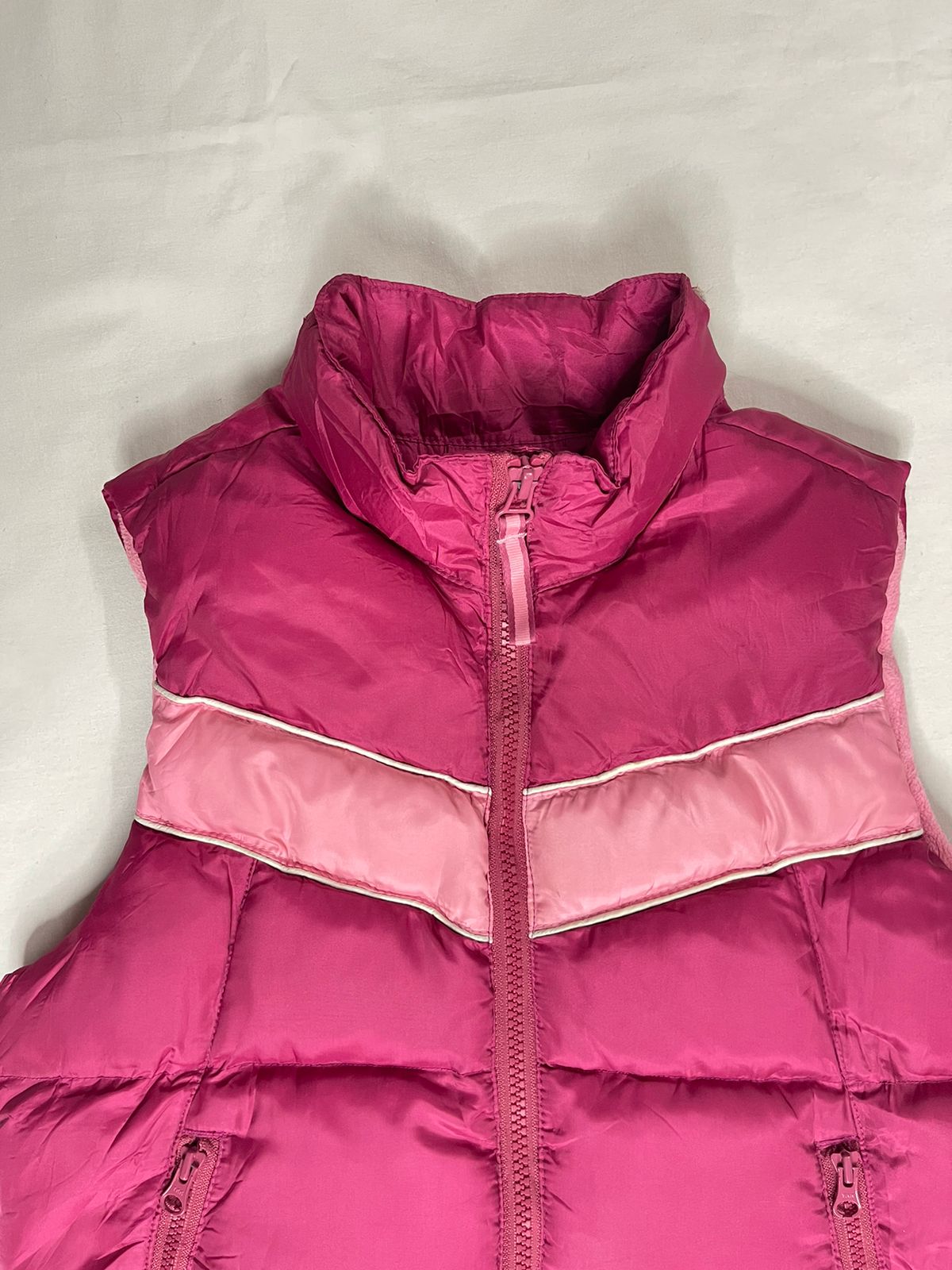 OLD NAVY Girls Sleeveless Down Jacket – Dark Pink (Medium)