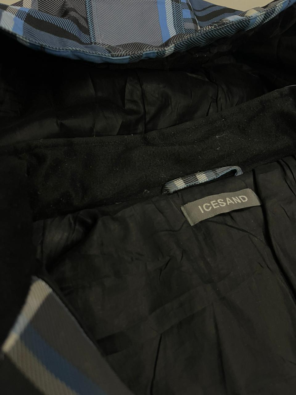 ICESAND Checked Hooded Jacket – Blue/Black/White – Men’s L