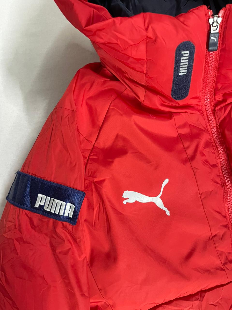 PUMA Red Premium Bomber Jacket – Small (Unisex)