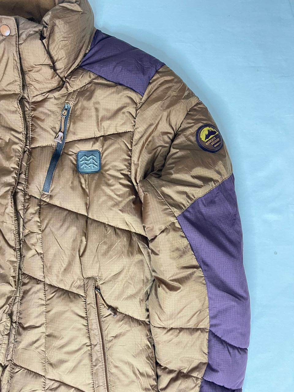 PARROT Mountaineers Expert Down Jacket – Brown × Purple (Unisex M)