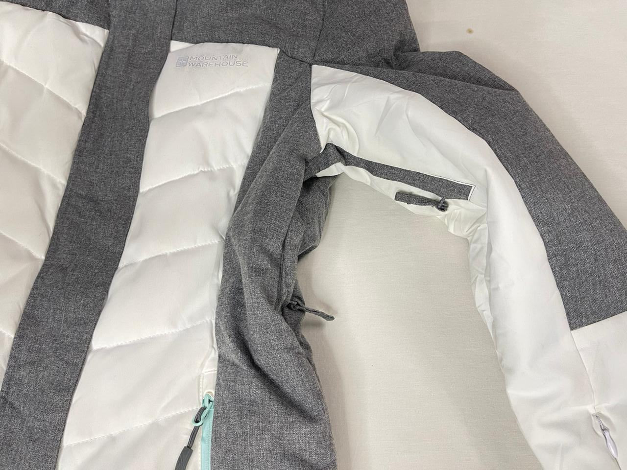 Mountain Warehouse Girls Adventure Jacket – White/Grey (Small)