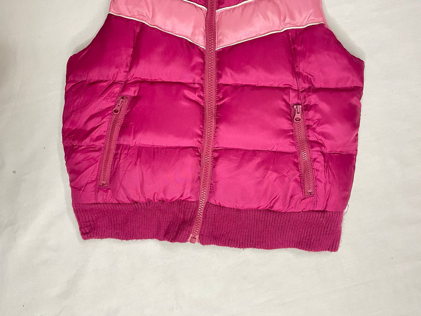 OLD NAVY Girls Sleeveless Down Jacket – Dark Pink (Medium)