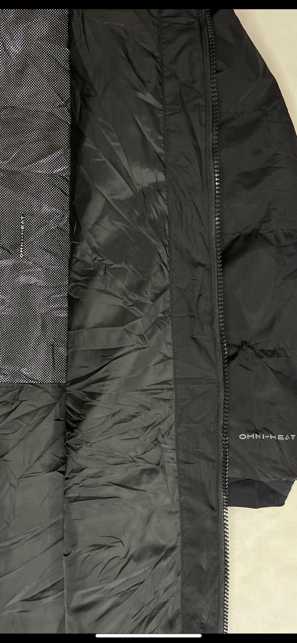 COLUMBIA Long Puffer Jacket – Black (Unisex M)