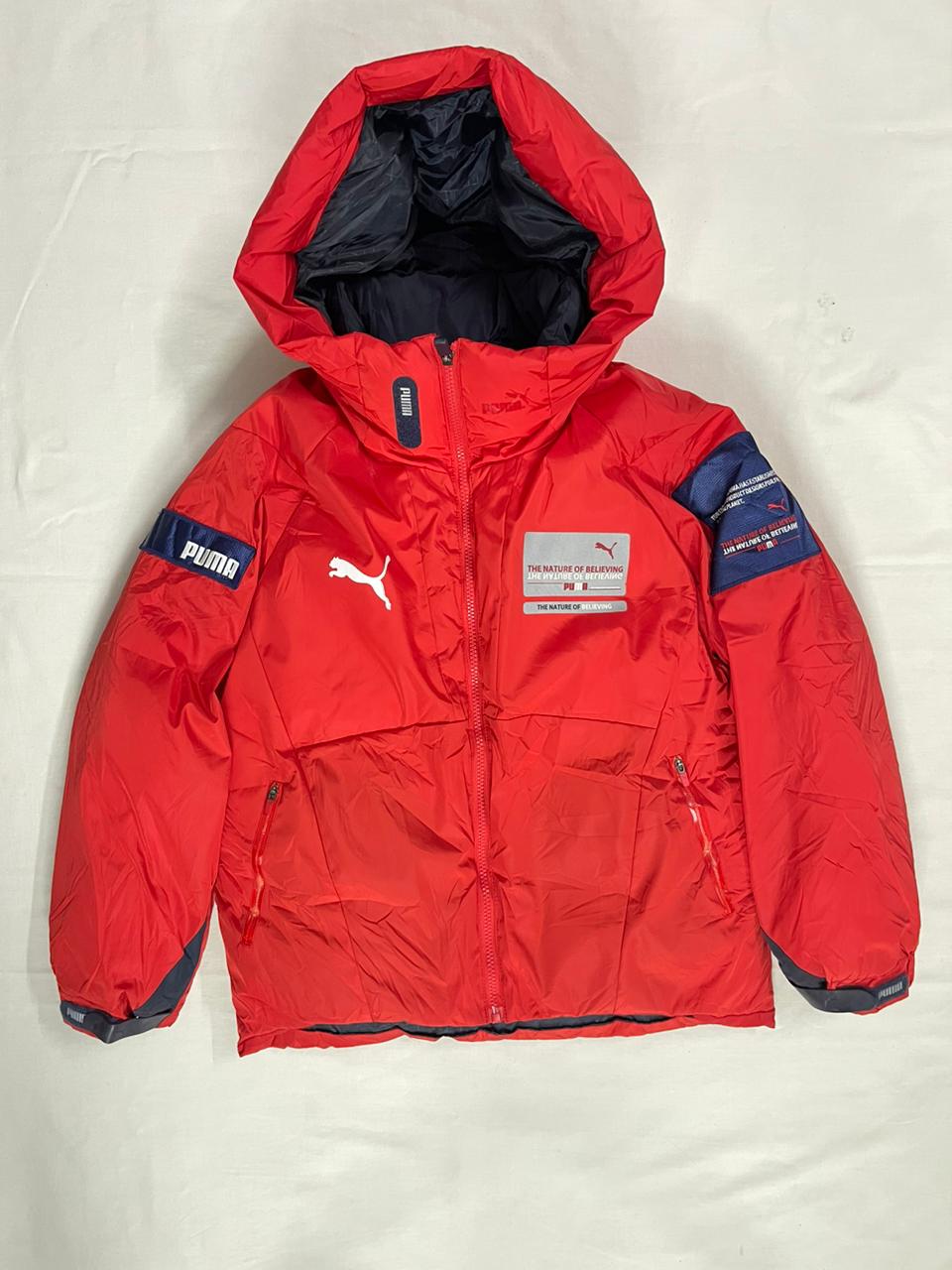 PUMA Red Premium Bomber Jacket – Small (Unisex)