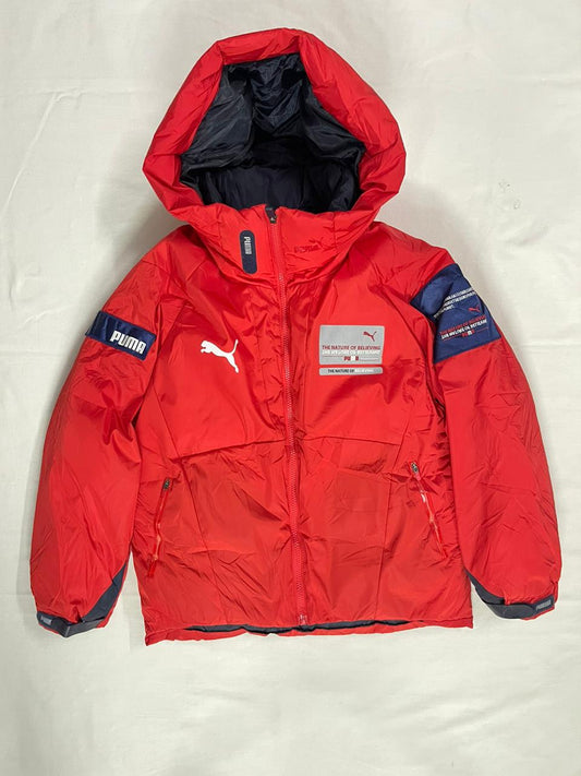 PUMA Red Premium Bomber Jacket – Small (Unisex)
