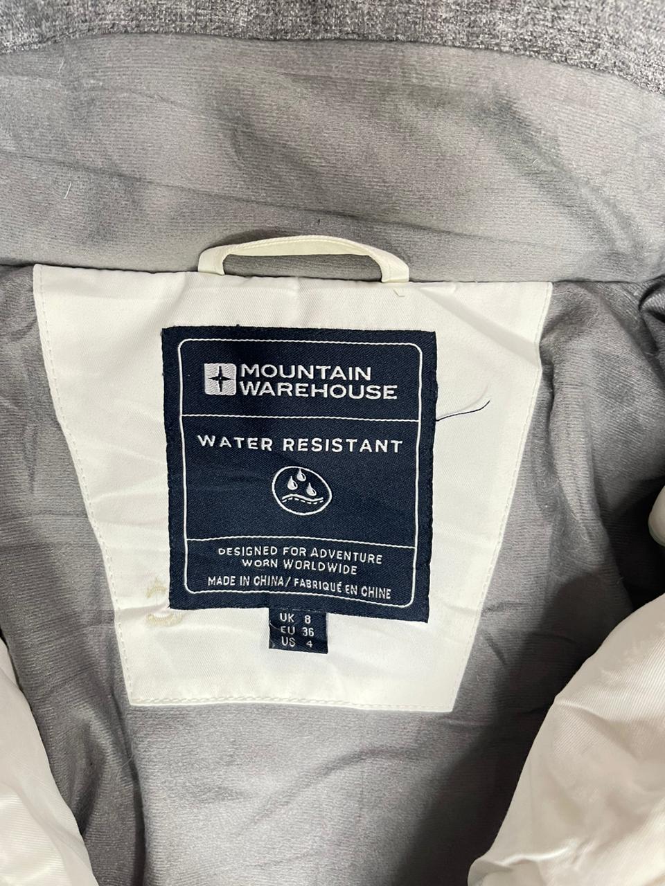 Mountain Warehouse Girls Adventure Jacket – White/Grey (Small)