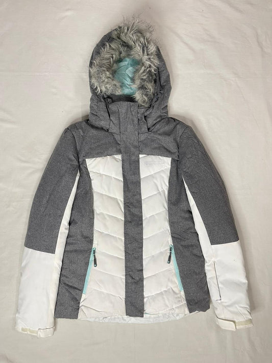 Mountain Warehouse Girls Adventure Jacket – White/Grey (Small)