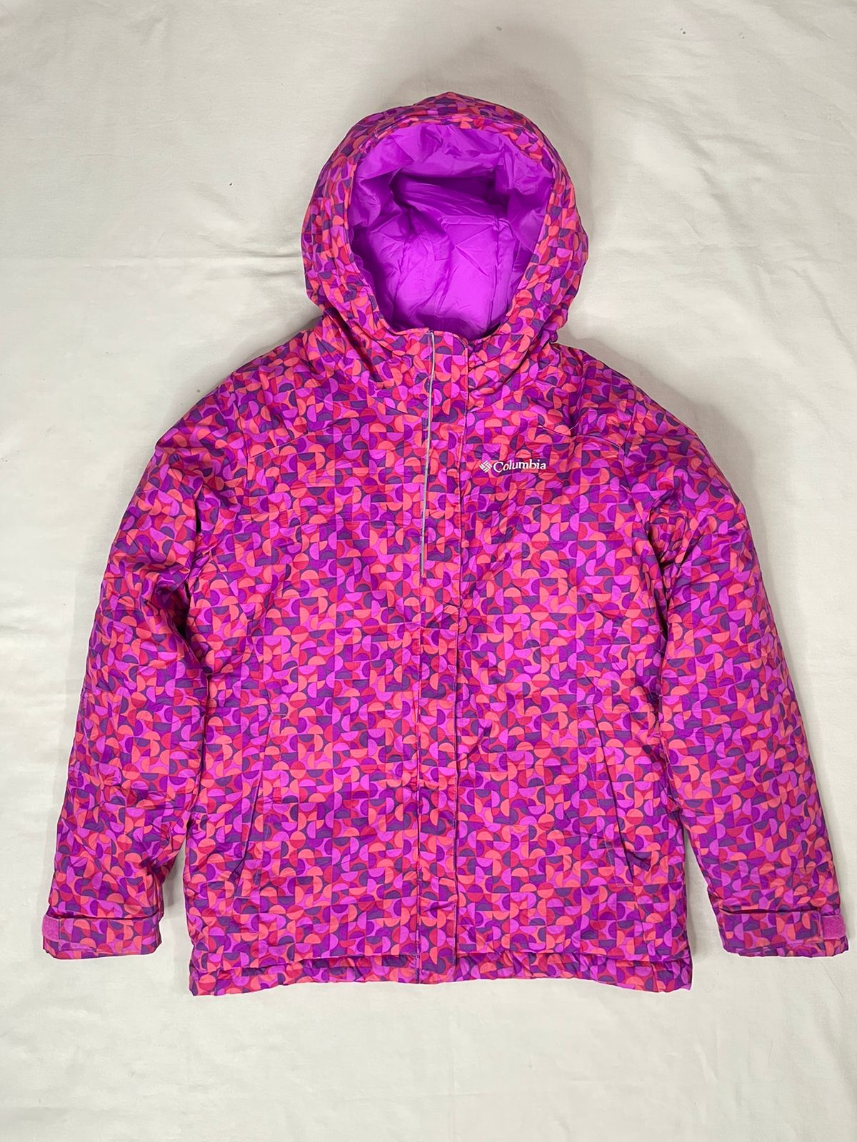 COLUMBIA Girls Puffer Jacket – Multicolor (Medium)