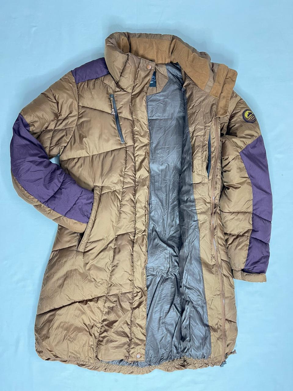 PARROT Mountaineers Expert Down Jacket – Brown × Purple (Unisex M)