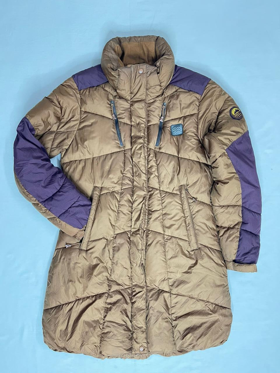 PARROT Mountaineers Expert Down Jacket – Brown × Purple (Unisex M)