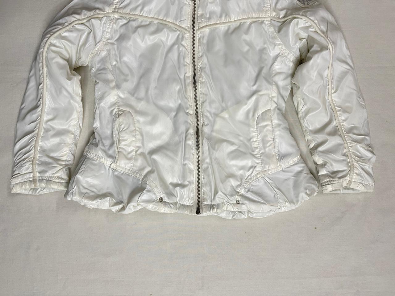 Calvin Klein Jeans Girls Hooded Jacket – White (4–5 Years)