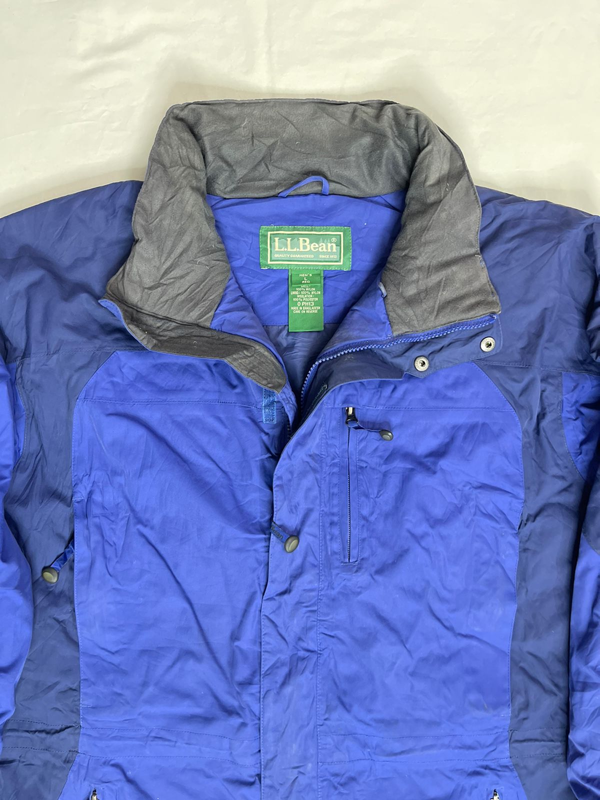 L.L. Bean Work Bomber Jacket – Blue Tones (Men’s L)
