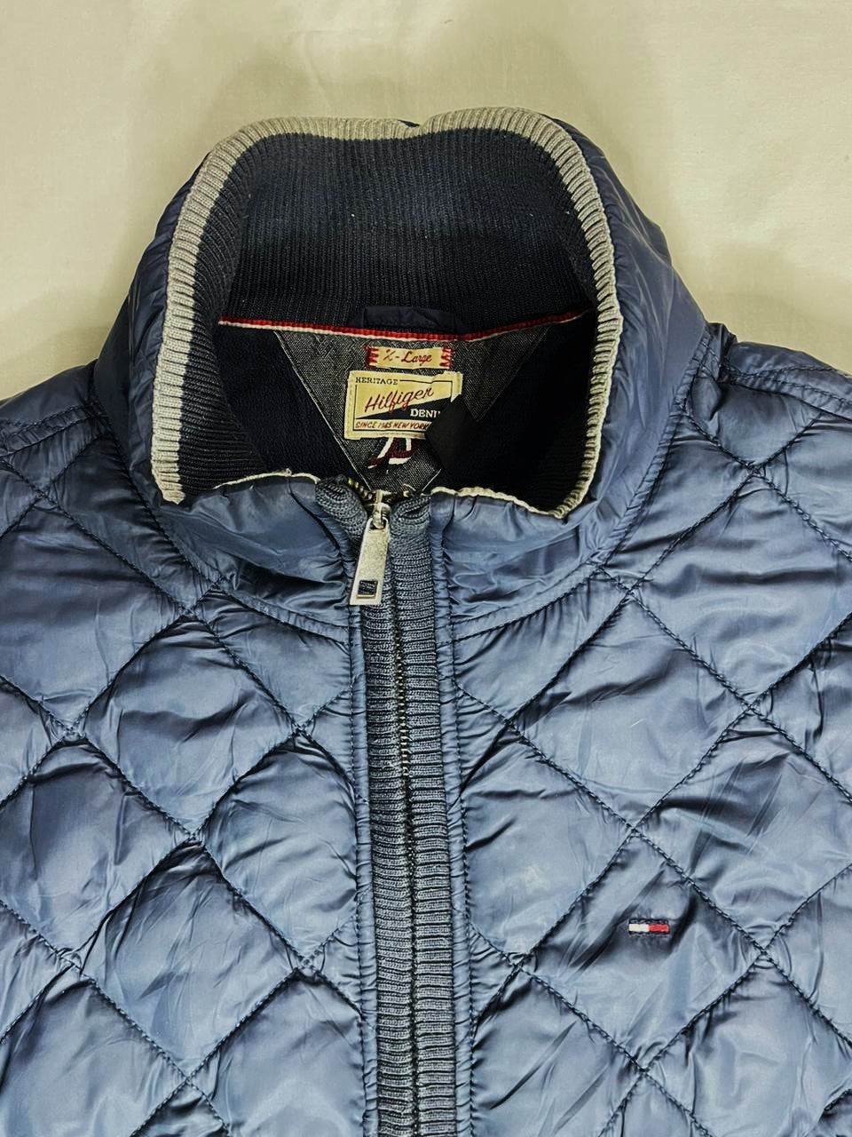 Tommy Hilfiger Navy Blue Bomber Jacket – Men’s XL