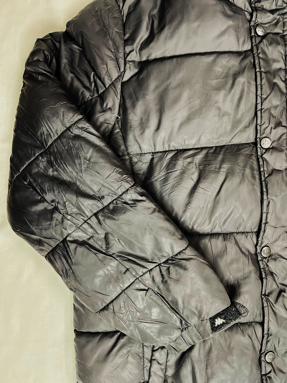 KAPPA Long Down Jacket – Black (Unisex L)