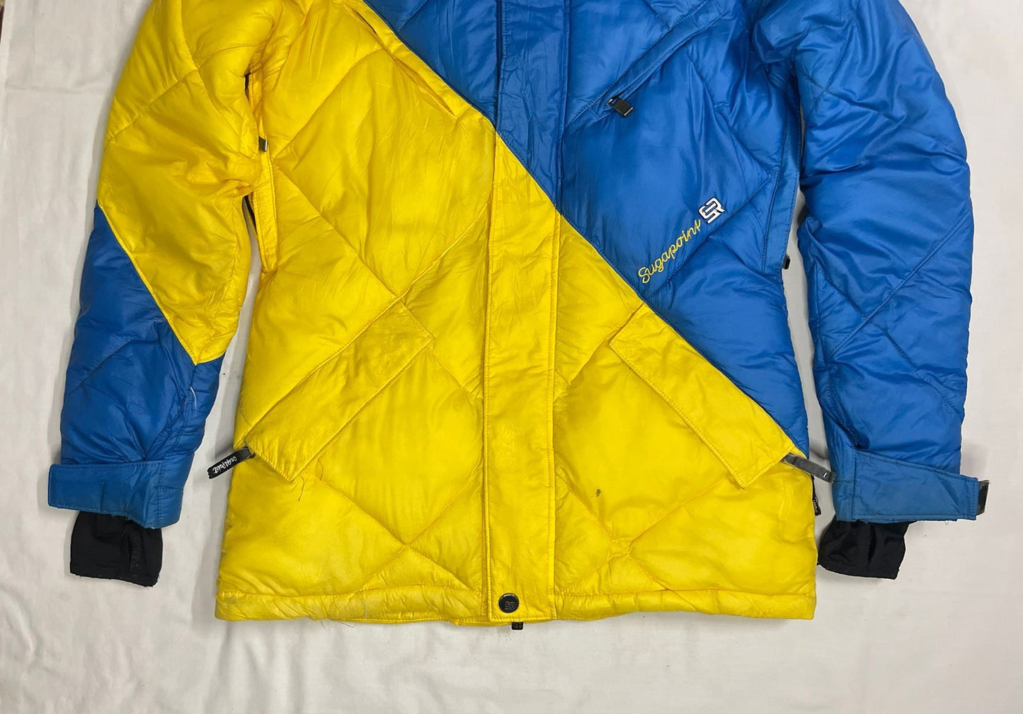 SUGA POINT Down Jacket – Blue/Yellow – Men’s M