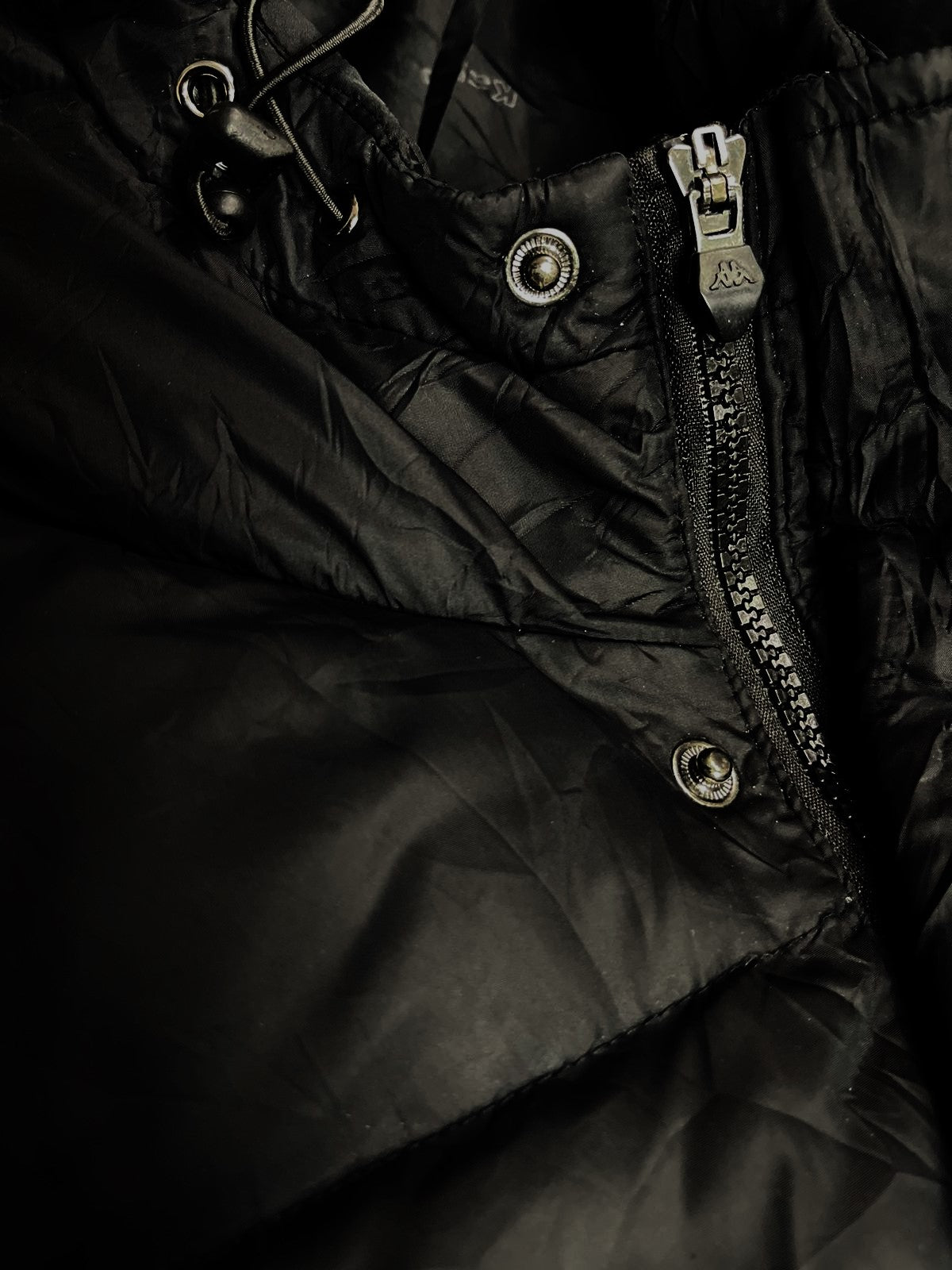 KAPPA Long Down Jacket – Black (Unisex L)