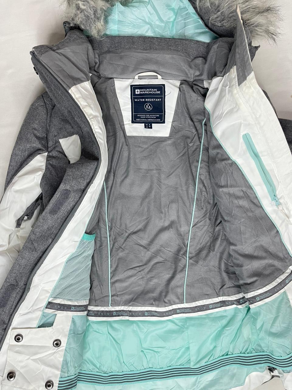Mountain Warehouse Girls Adventure Jacket – White/Grey (Small)