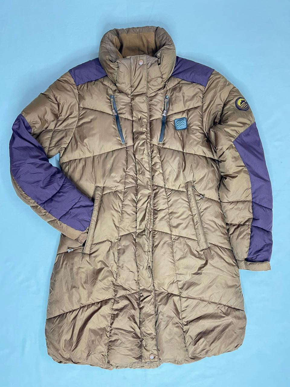 PARROT Mountaineers Expert Down Jacket – Brown × Purple (Unisex M)