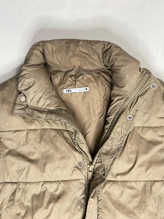 ZARA Bomber Jacket – Light Brown (Unisex M)