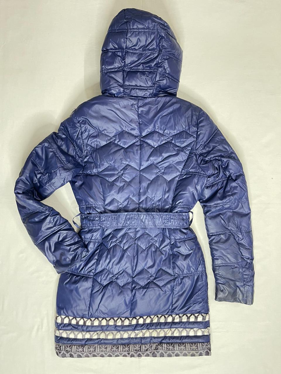 SKINNWILLE Fancy Long Jacket – Blue Multi-Print (Small)