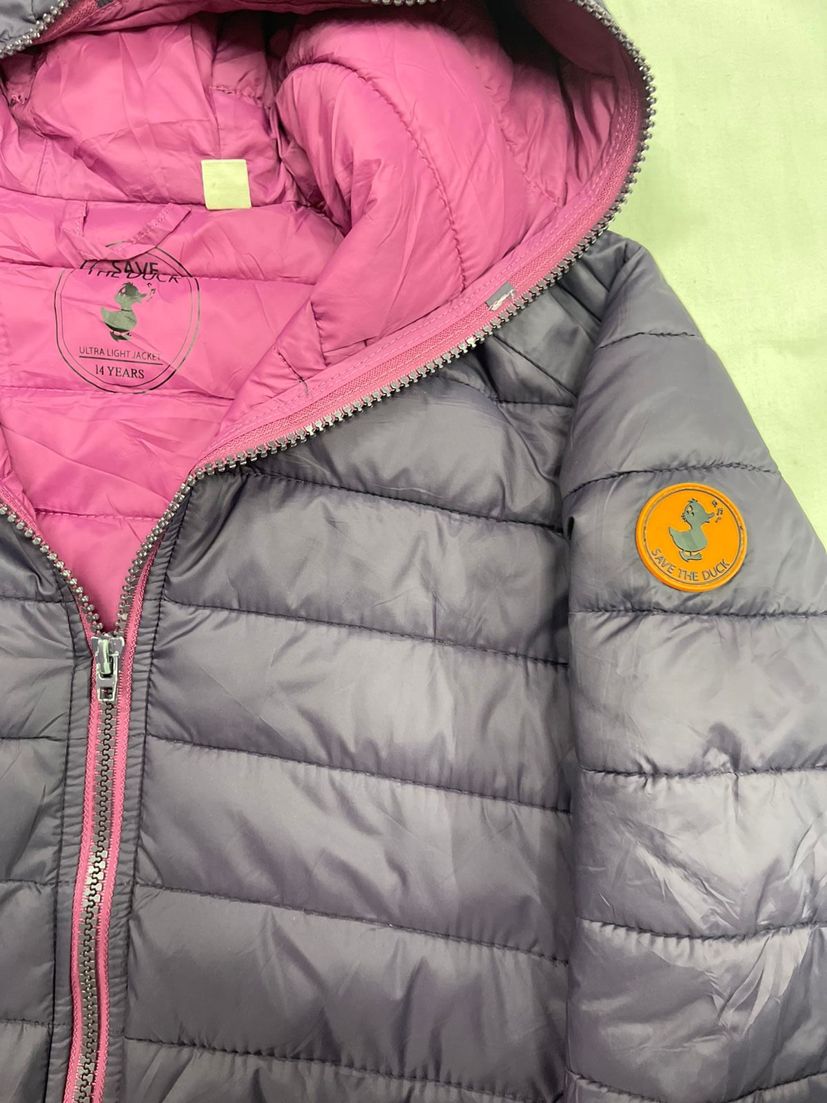 SAVE THE DUCK Purple Lightweight Jacket – Kids (Unisex) – Size M