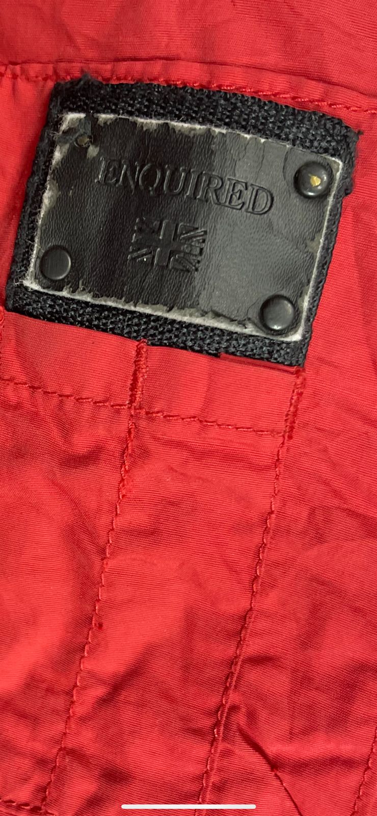 ASK ENQUIRED Hooded Puffer Jacket – Red (Men’s M)