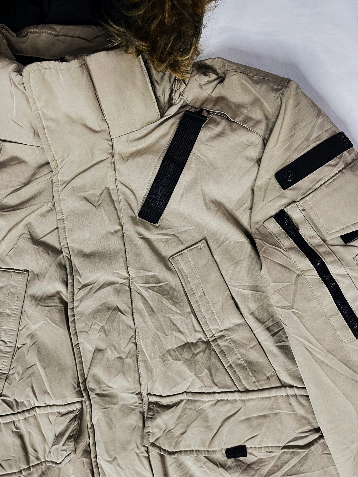 FRANK STONE Unisex Premium Jacket – Greyish Blonde (Medium)