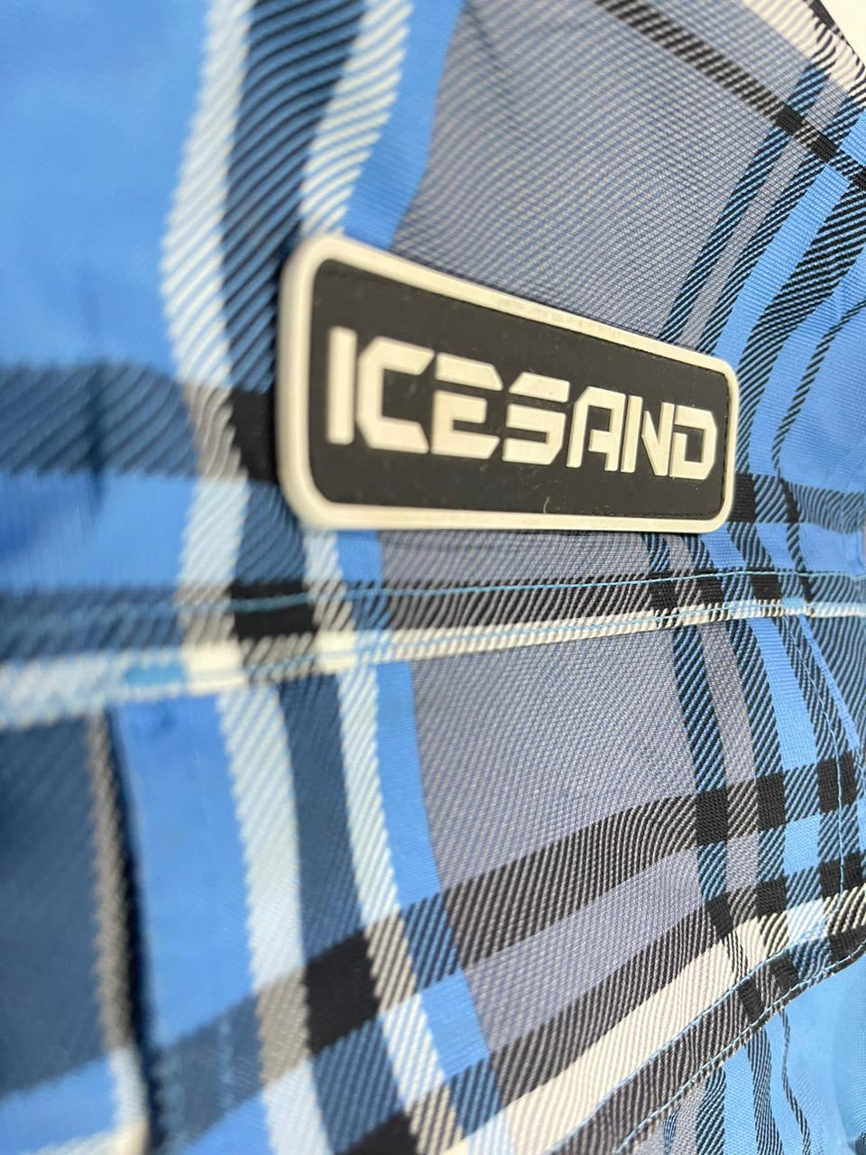 ICESAND Checked Hooded Jacket – Blue/Black/White – Men’s L