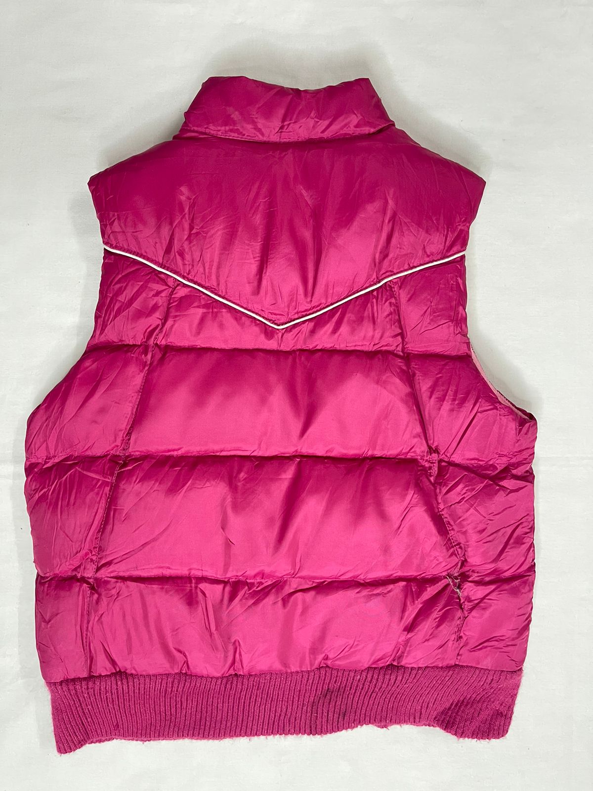 OLD NAVY Girls Sleeveless Down Jacket – Dark Pink (Medium)