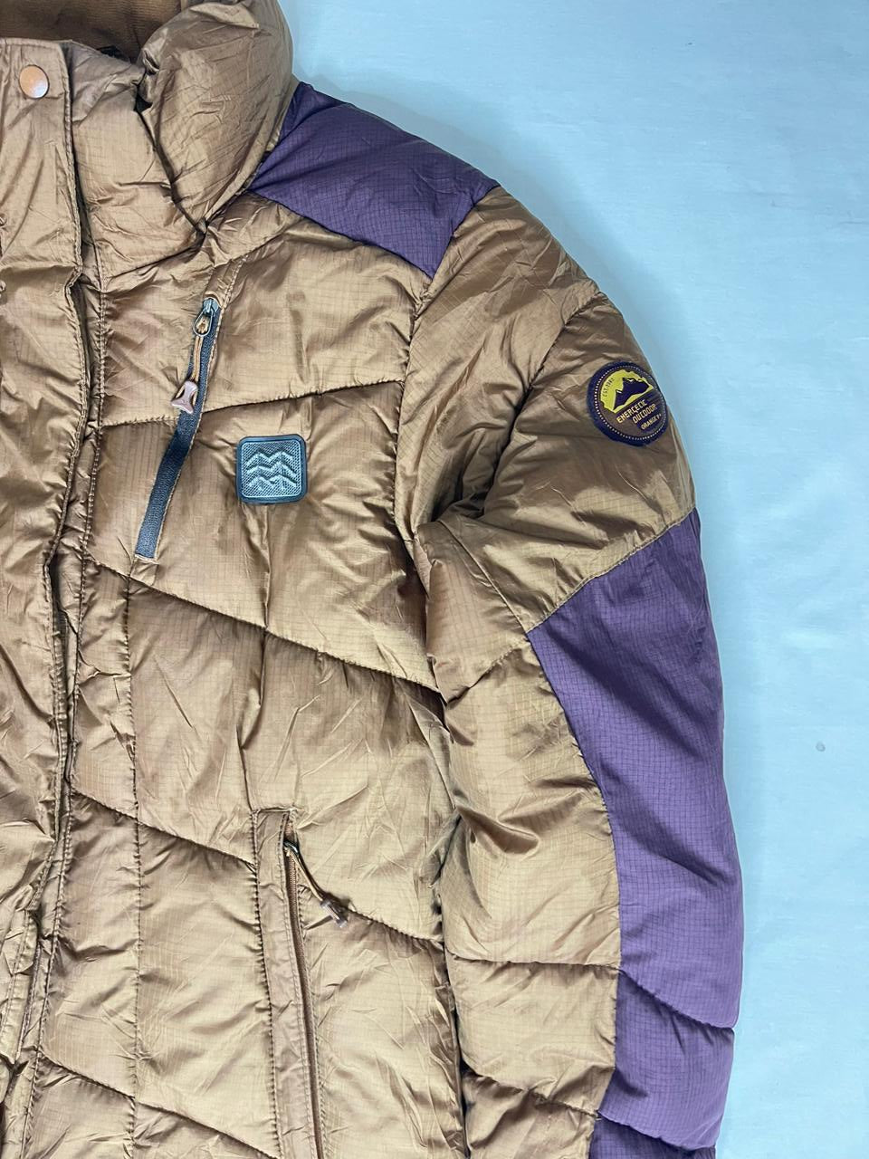 PARROT Mountaineers Expert Down Jacket – Brown × Purple (Unisex M)