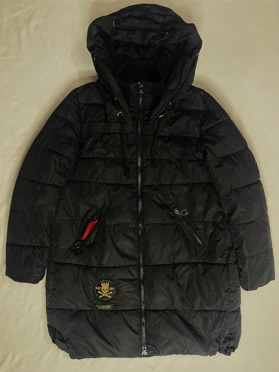 NAME Long Down Jacket – Jet Black (Unisex L)